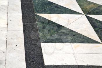 busto arsizio  street lombardy italy  varese abstract   pavement of a curch and marble
