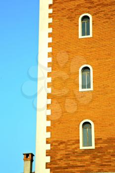  sunny day    milan   old abstract in  italy   the   wall  and church tower bell 