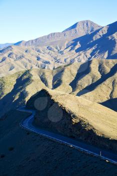 in ground africa morocco the bush  dry atlas mountain