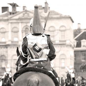 in london england horse and cavalry for  the queen