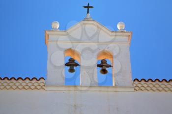  the old terrace church bell tower in teguise arrecife lanzarote spain