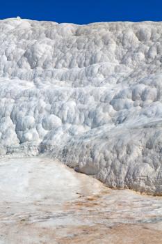 unique abstract in pamukkale turkey asia the old calcium bath and travertine water