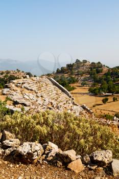     the    hill in asia turkey   selge old architecture ruins and nature 