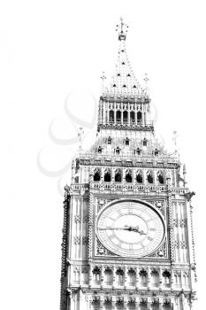 london big ben and historical old construction england   city