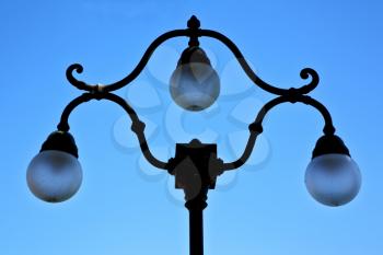 street lamp a bulb in the   sky lugano Switzerland Swiss
