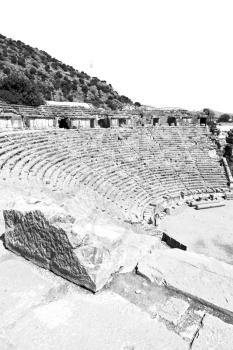 myra    in    turkey europe    old roman necropolis and indigenous tomb stone