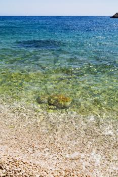  in thurkey antalya lycia way water rocks and sky near the nature