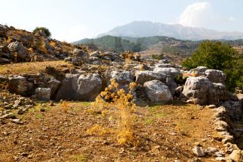     the    hill in asia turkey selge old architecture ruins and nature 