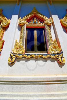 kho samui bangkok in thailand incision of the buddha gold  temple