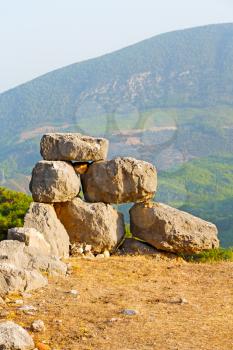  anatolia    from     the hill in asia turkey termessos old architecture and nature 