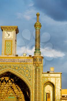 in iran  blur  islamic mausoleum old   architecture mosque mosaic