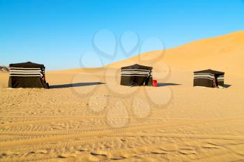 empty quarter and nomad tent of berber people in oman the old desert 