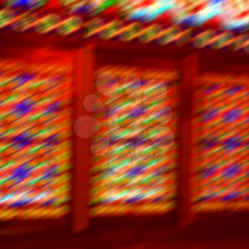 in iran blur colors from the windows the olf mosque traditional scenic light