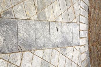  brick  the in cadrezzate   street lombardy italy  varese abstract   pavement of a curch and marble
