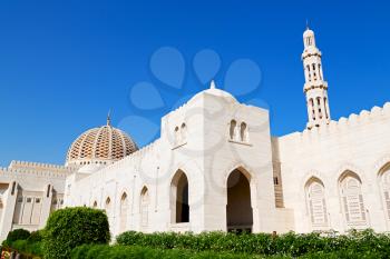 minaret and religion in clear sky in oman muscat the  old mosque