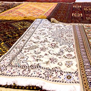in iran antique carpet textile  handmade beautiful arabic ornament