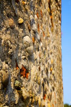 milan      in italy old church concrete wall  brick   the    abstract  background  stone