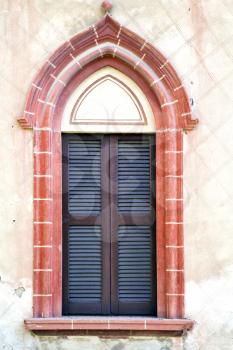 italy abstract  window mornago varese    wood venetian blind in the concrete  grey  