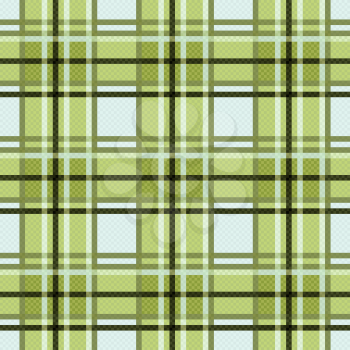 Seamless checkered vector colorful pattern mainly in green light blue colors
