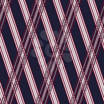 Seamless vector pattern with crossed lines mainly in dark blue, light grey and red hues