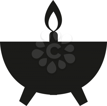 simple flat black warm shower icon vector