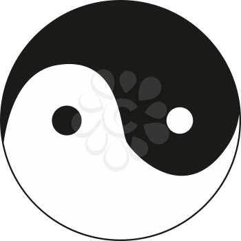 simple flat black yoga icon vector