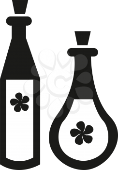 simple flat black potion icon vector