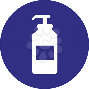 simple flat colour shampoo icon vector