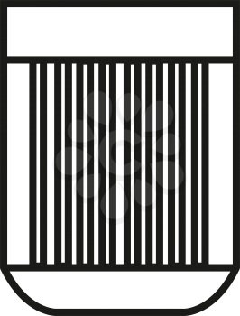 Simple thin line barcode sign icon vector