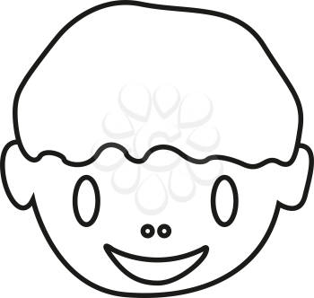 simple thin line kids  icon vector