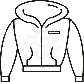 Simple thin line jacket icon vector