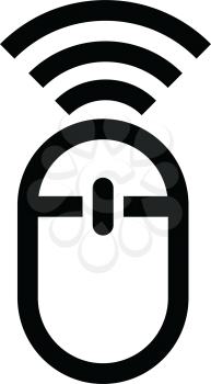 Simple thin line wireless mouse icon vector