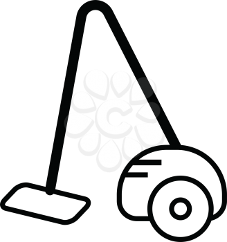Simple thin line vacuum cleaner icon vector