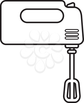 Simple thin line mixer icon vector