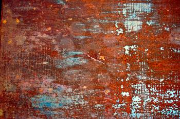 Rusty vintage colored grunge iron textured background
