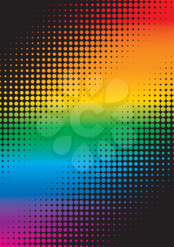 rainbow dots background