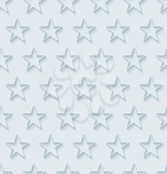 Light gray stars wallpaper. 3d seamless background. Vector EPS10.