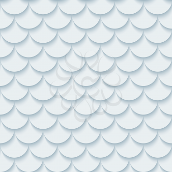 Light gray fish scale seamless background. Neutral tileable pattern of fish scale. Vector EPS10.