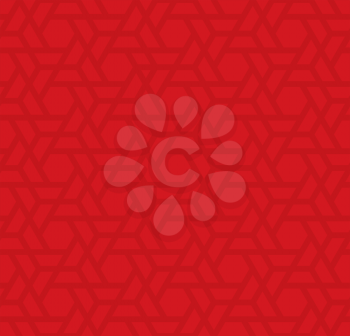 Red Neutral Seamless Pattern for Modern Design in Flat Style. Tileable Geometric Vector Background.