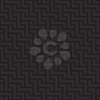 Black Neutral Seamless Pattern for Modern Design in Flat Style. Tileable Geometric Vector Background.