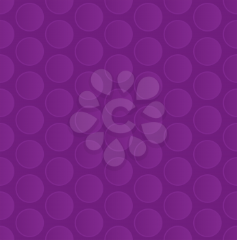 Bubble Wrap. Purple Neutral Seamless Pattern for Modern Design in Flat Style. Tileable Geometric Vector Background.