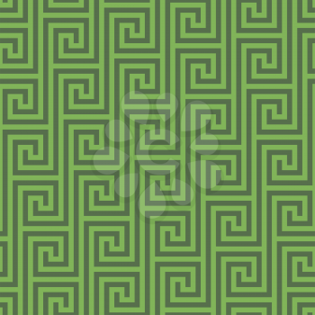 Classic meander seamless pattern. Greek key neutral tileable linear vector background.