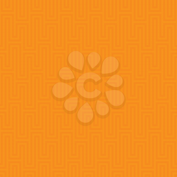 Orange Waveform seamless pattern.Neutal tileable linear vector background.