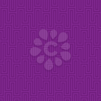 Purple Waveform seamless pattern.Neutal tileable linear vector background.