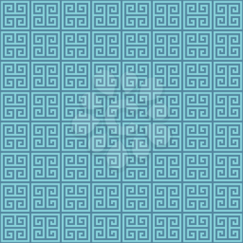 Classic meander seamless pattern. Greek key neutal tileable linear vector background.