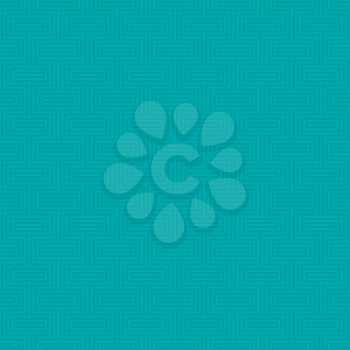 Turquoise Classic seamless pattern. Neutal tileable linear vector background.