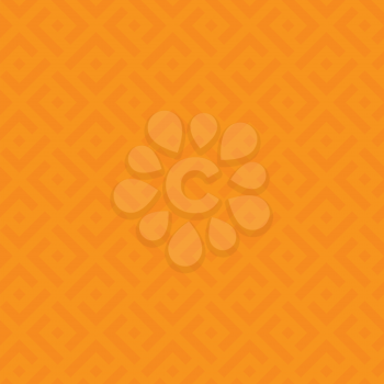 Orange Checked Neutral Seamless Pattern for Modern Design in Flat Style. Tileable Geometric Vector Background.