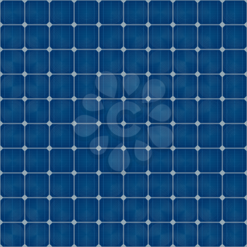 Solar Cells Seamless Pattern For Roof Solar Power Panel Design. Tileable vector background.