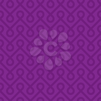 Purple Linear Weaved Seamless Pattern. Neutal tileable vector background.