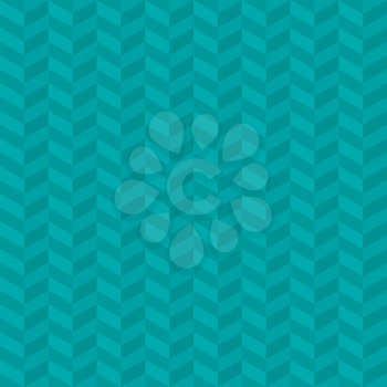 Turquoise Chevron Pattern. Neutral Seamless Herringbone Wallpaper Pattern for Modern Design in Flat Style. Tileable Geometric Tech Vector Background.